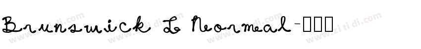 Brunswick T Normal字体转换